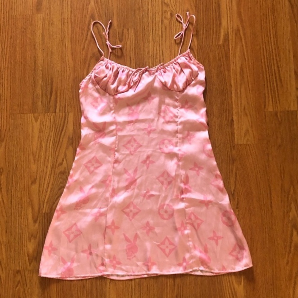 Fugazzi Ferrari Bunny/LV Print Dress